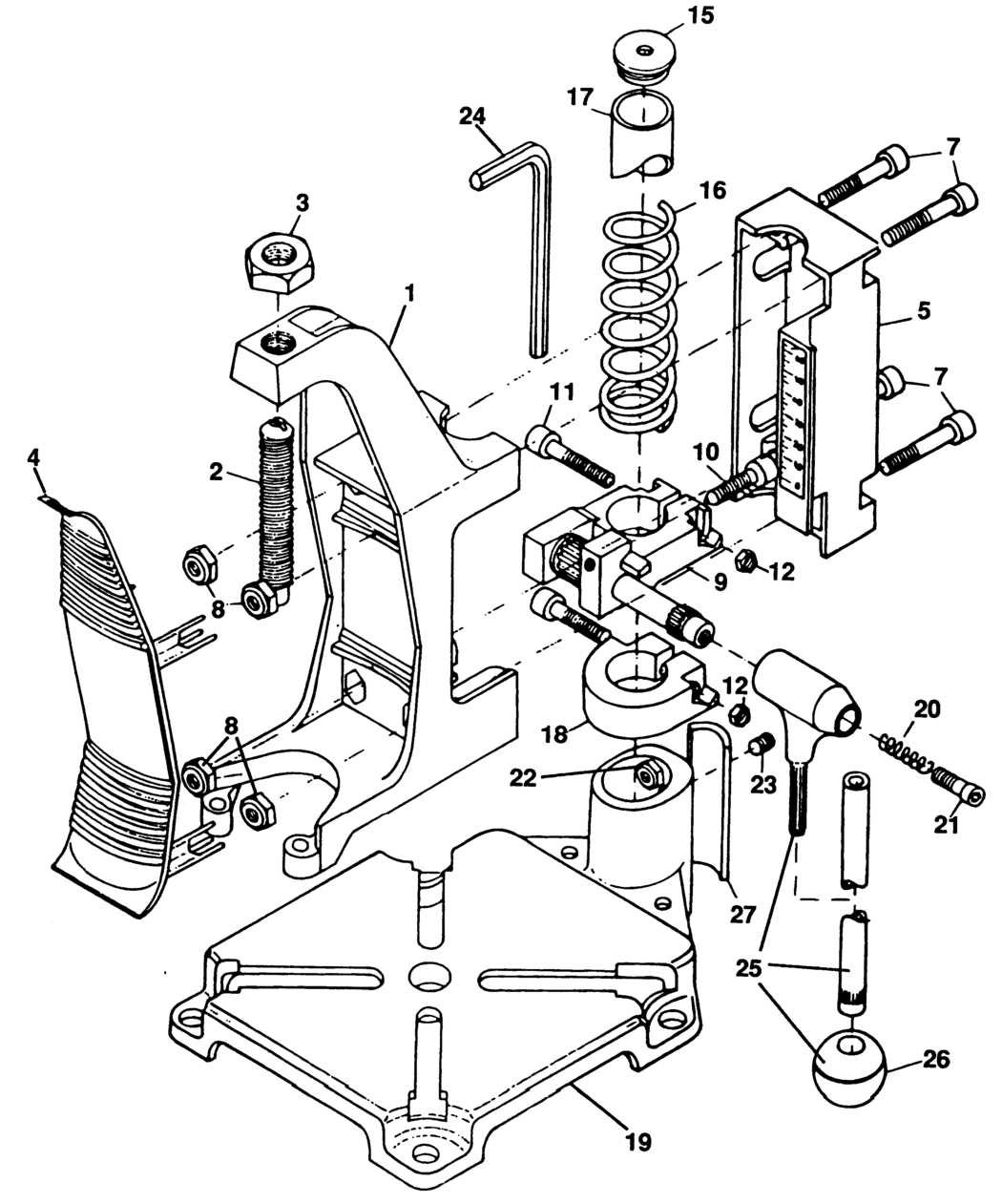 Black & Decker D2000 Type 1 Drill Stand Spare Parts