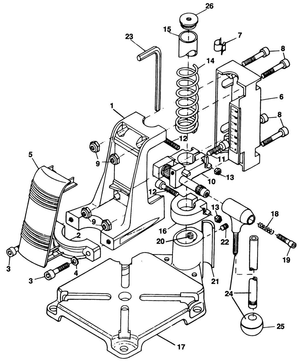 Black & Decker D2002 Type 1 Drill Stand Spare Parts