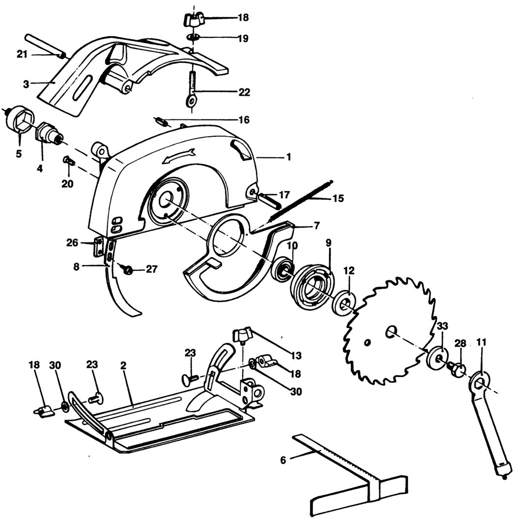 Black Decker D985 Type 1 Circ Saw Attach Spare Parts Miles