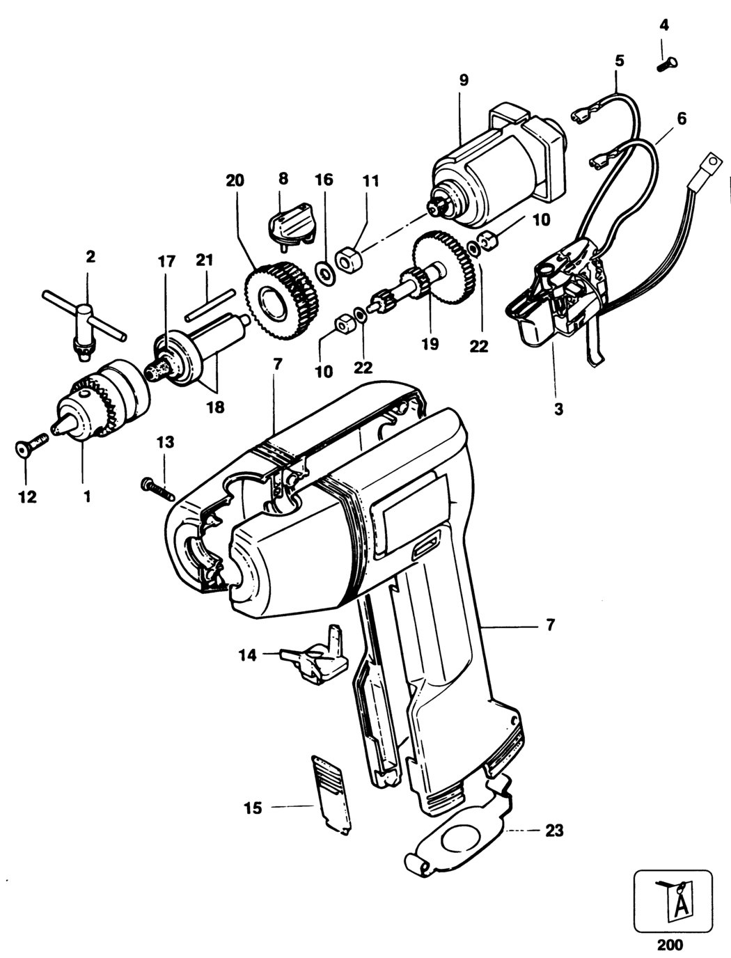 Black & Decker PL89------A Type 1 Drill Spare Parts