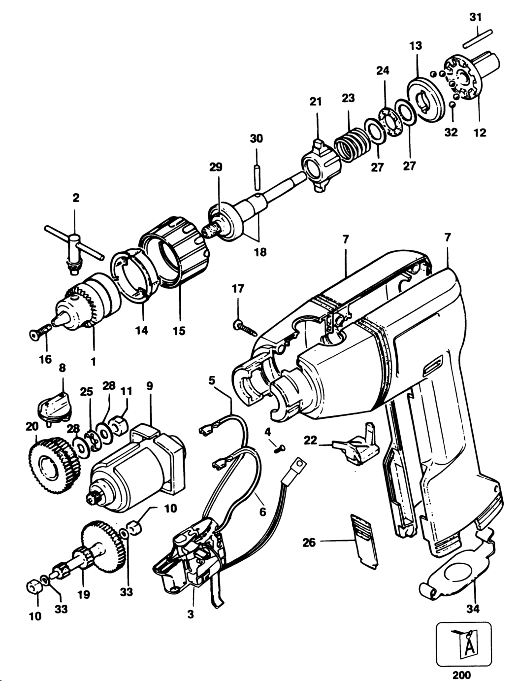 Black & Decker PL89------B Type 1 Drill Spare Parts