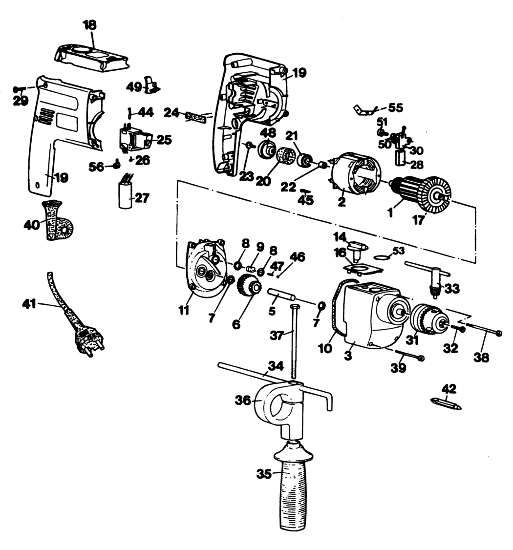 Black & Decker BD140RT Type 1 Drill Spare Parts