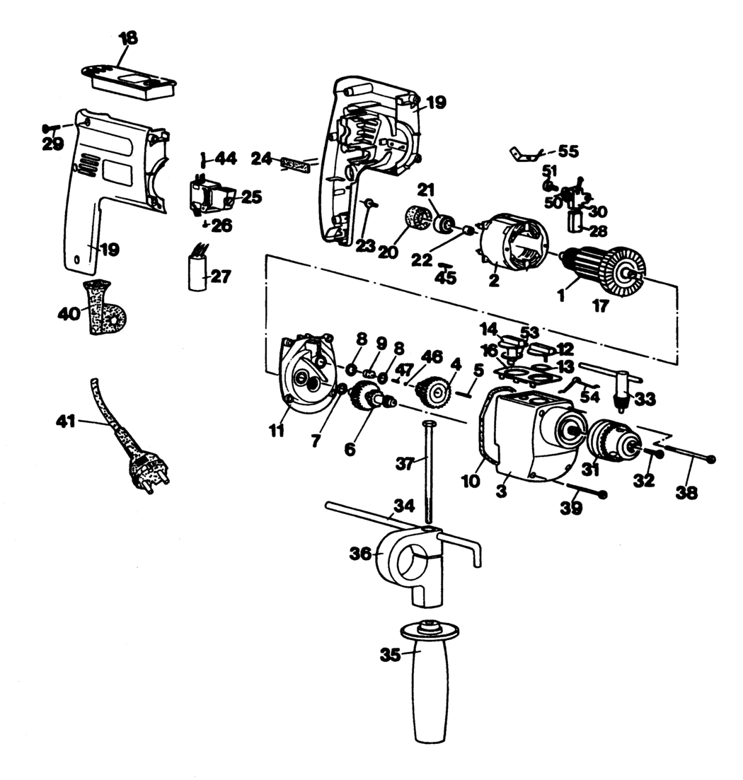 Black & Decker SR905R Type 1 Drill Spare Parts