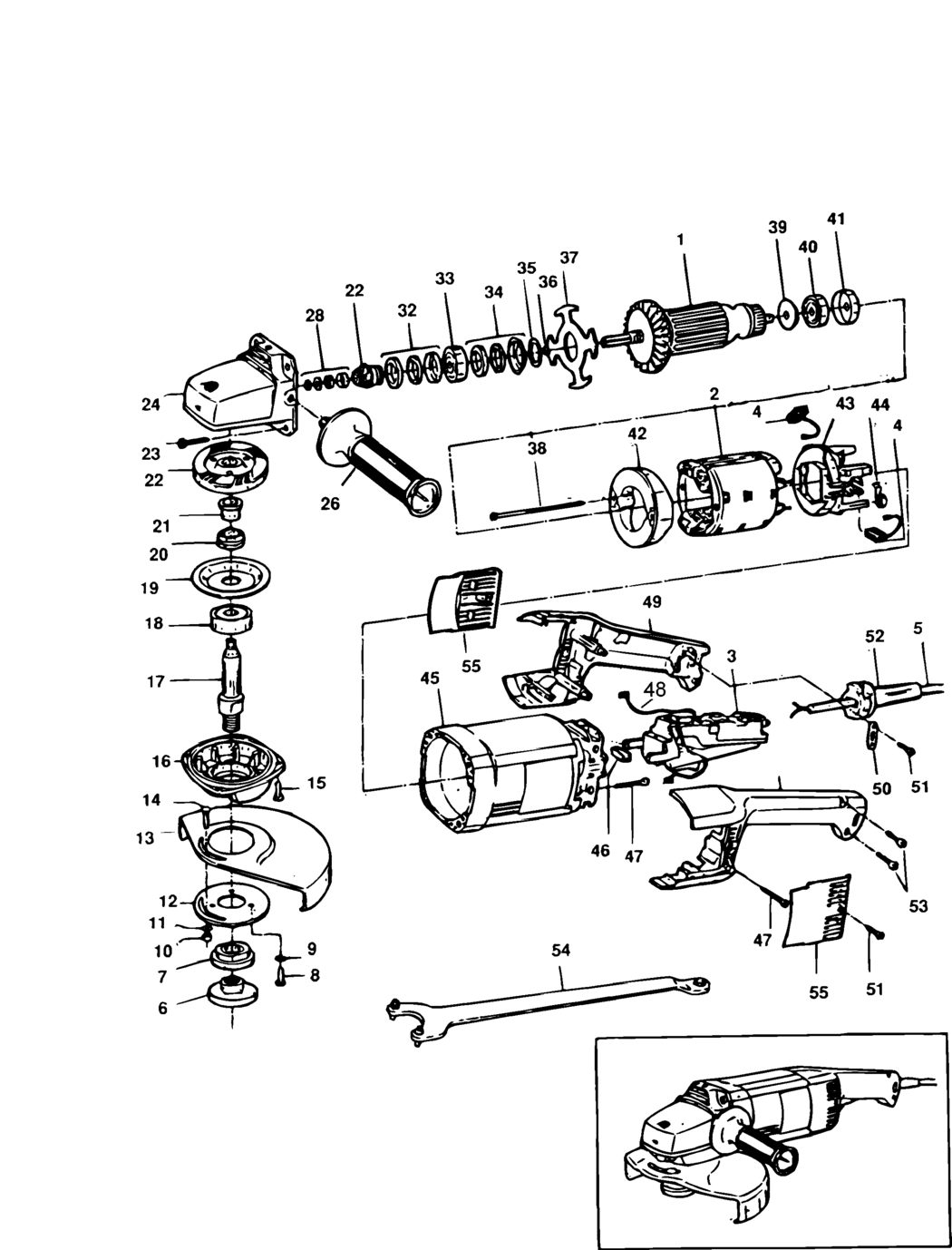 Black & Decker PL85 Type 2 Grinder Spare Parts