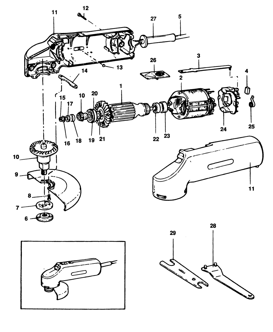 Black & Decker BD5 Type 1 Sander/grinder Spare Parts