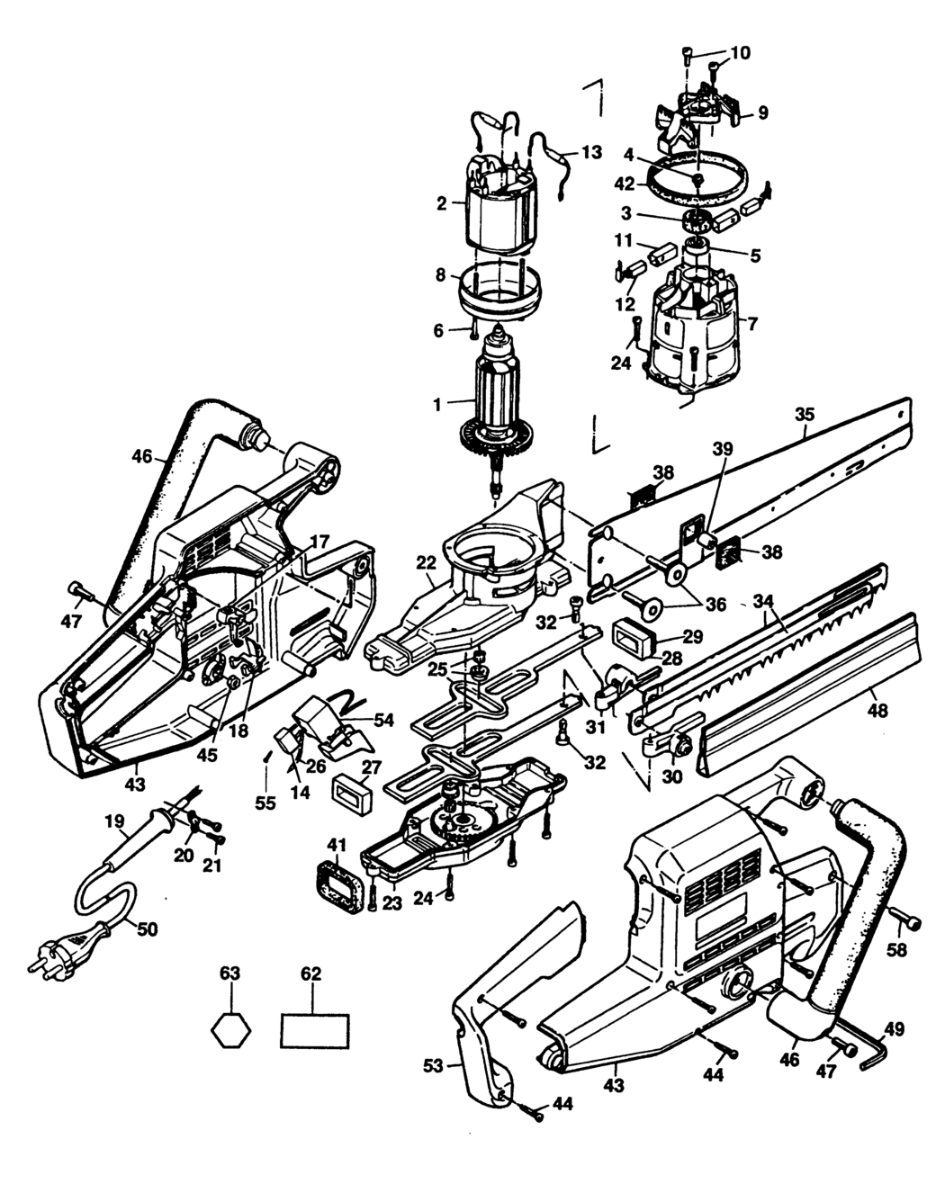 Black & Decker BD385 Type 1 Universal Saw Spare Parts