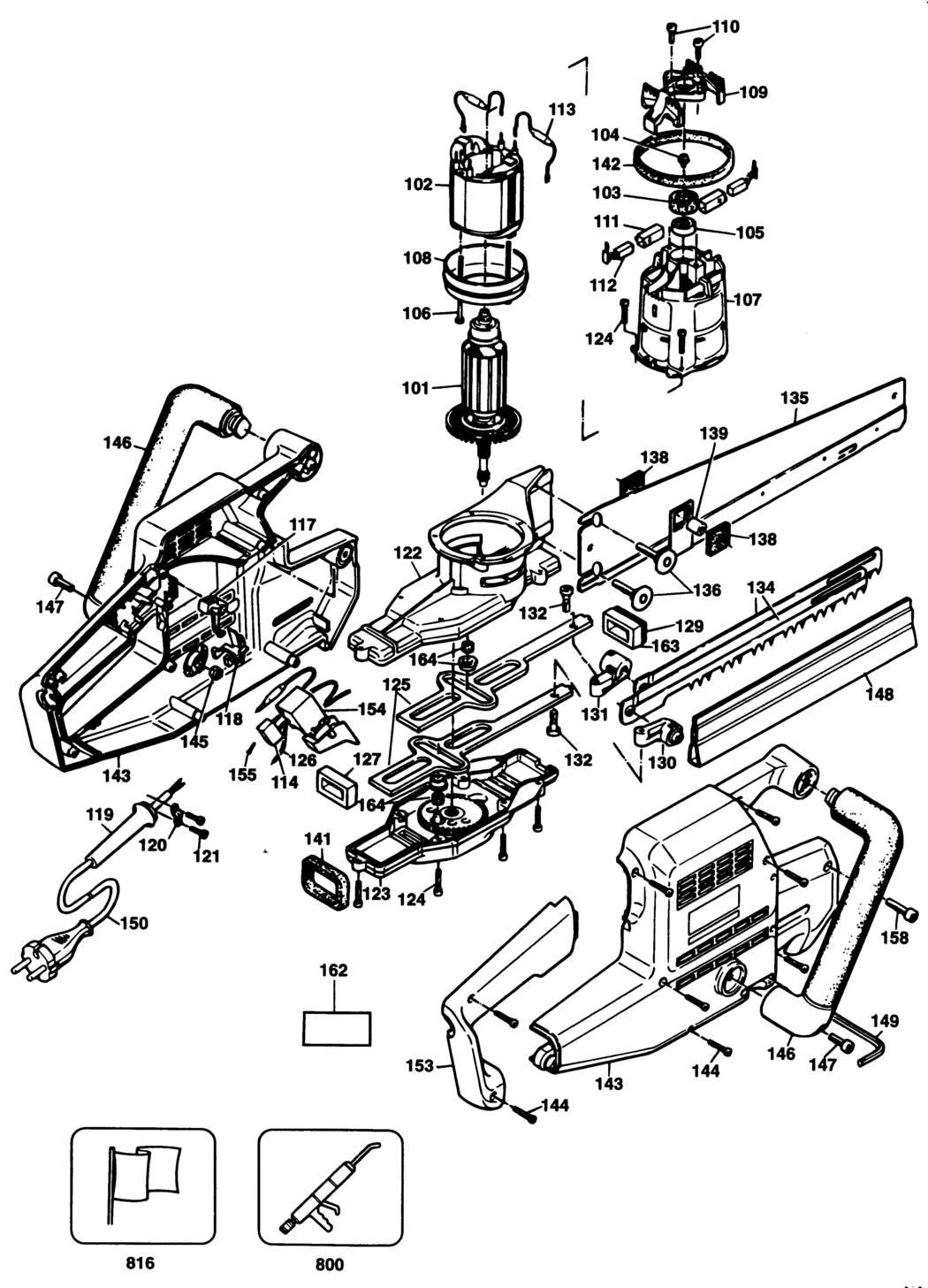 Black & Decker KS380 Type 1 Universal Saw Spare Parts