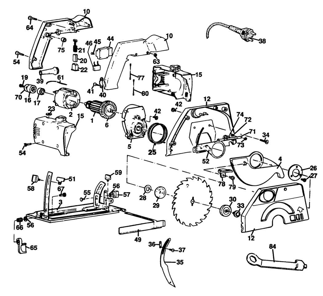 Black & Decker BD229 Type 1 Circ. Saw Spare Parts