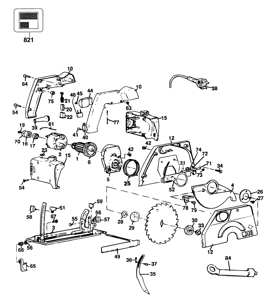 Black & Decker PL40 Type 1 Circ. Saw Spare Parts