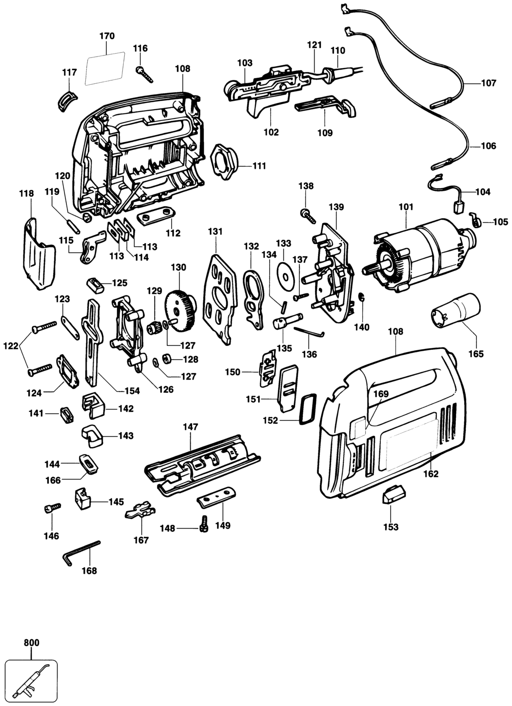 Black & Decker 374453 Type 1 Jigsaw Spare Parts