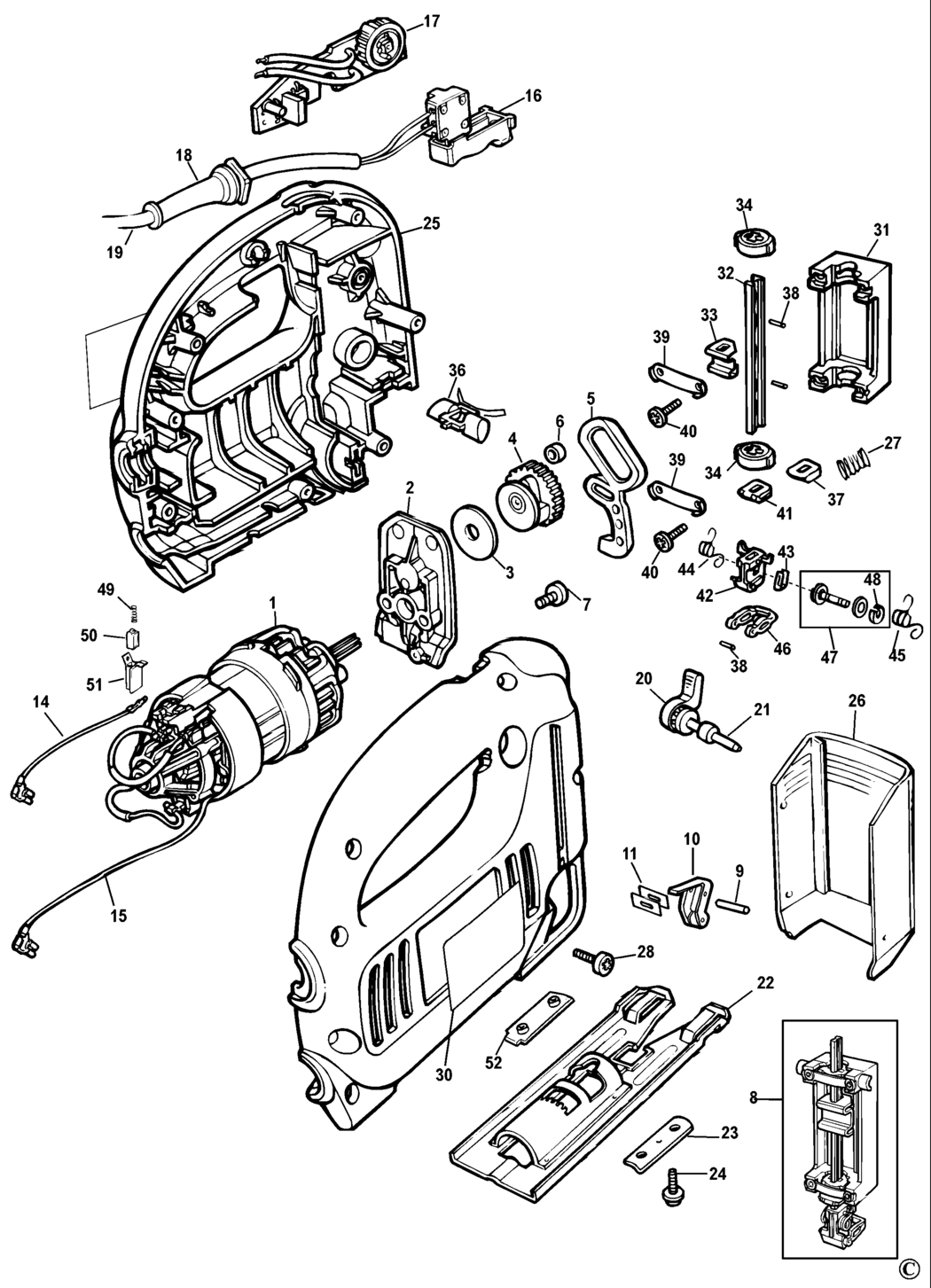 Black & Decker 374457 Type 1 Jigsaw Spare Parts