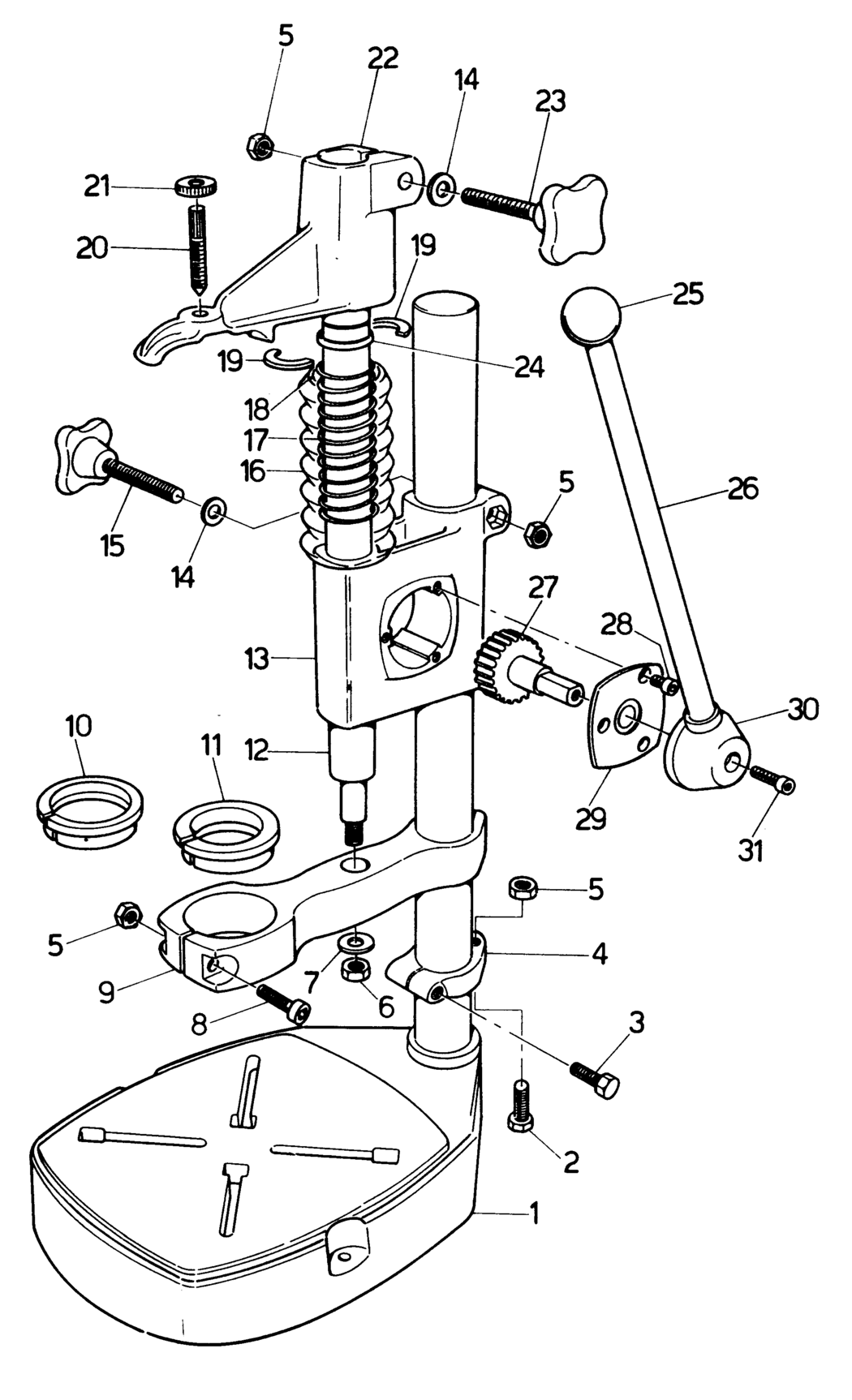 Black & Decker P9101 Type 1 Drill Stand Spare Parts