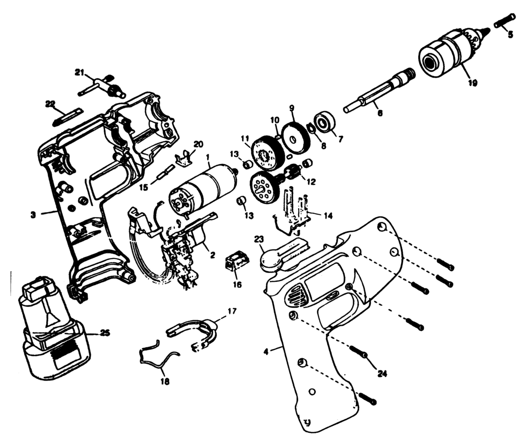 Black & Decker 1962 Type 1 Drill Spare Parts