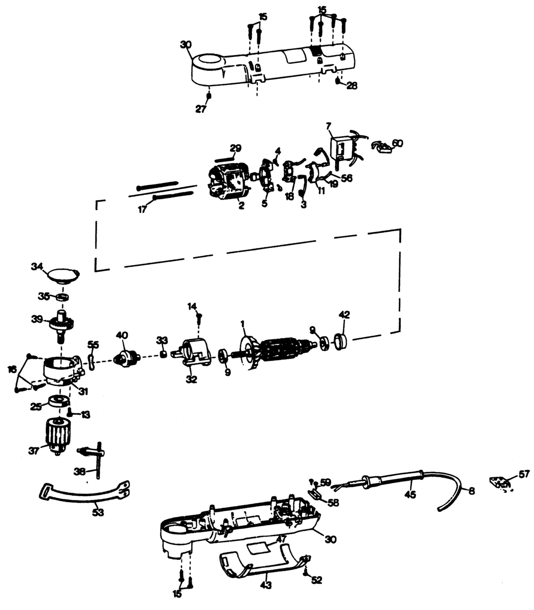 Black & Decker 1065 Type 100 Drill Spare Parts