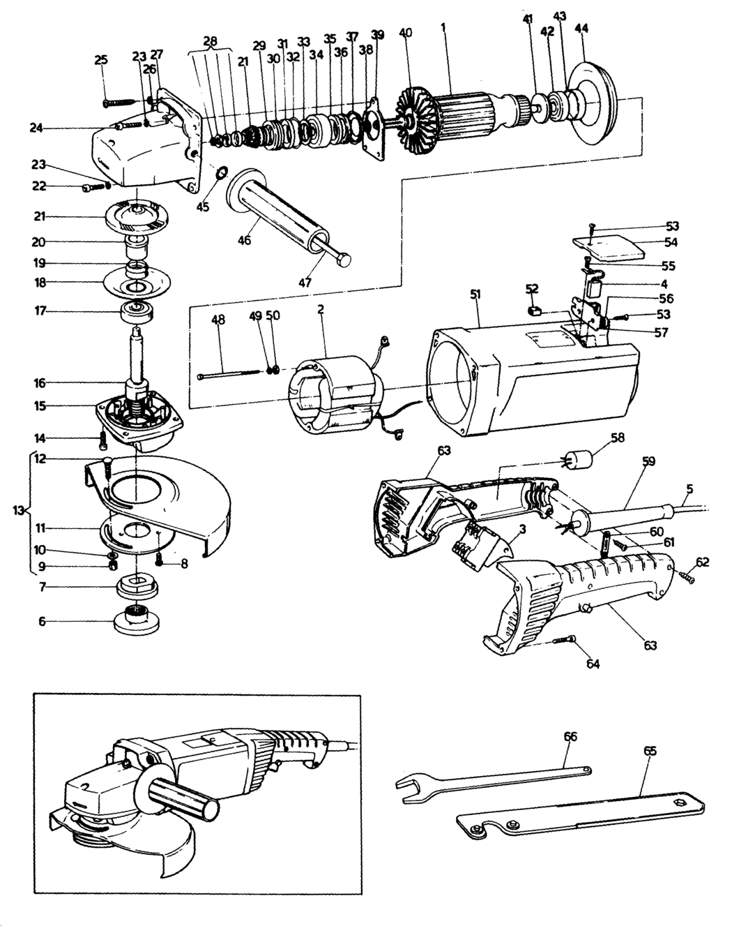 Black & Decker P5702 Type 1 Angle Grinder Spare Parts