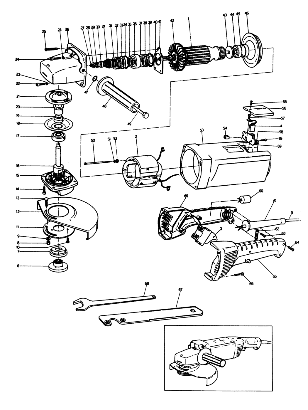 Black & Decker P5902 Type 1 Angle Grinder Spare Parts