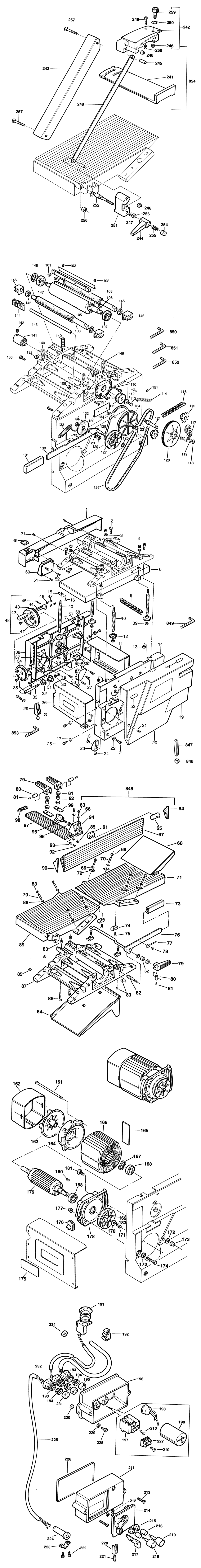 Black & Decker P7111 Type 1 Planer Thicknesser Spare Parts