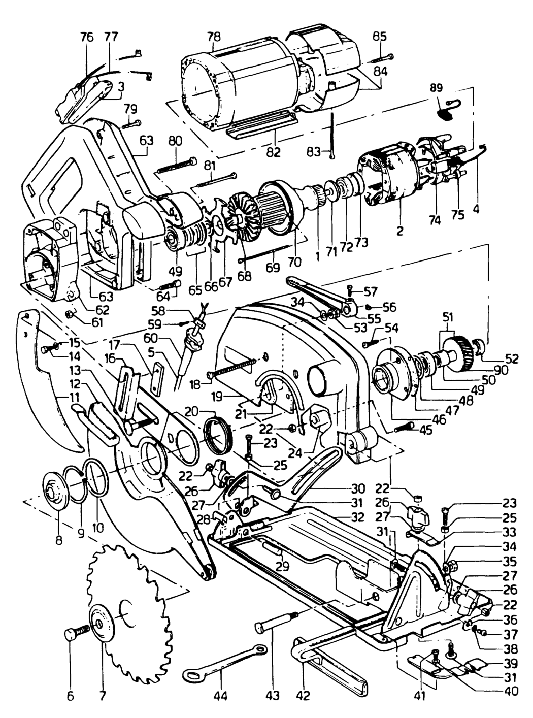 Black & Decker P3902 Type 1 Circular Saw Spare Parts