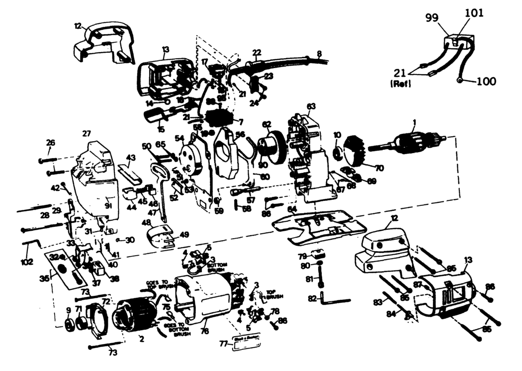 Black & Decker HD3159 Type 1 Jigsaw Spare Parts