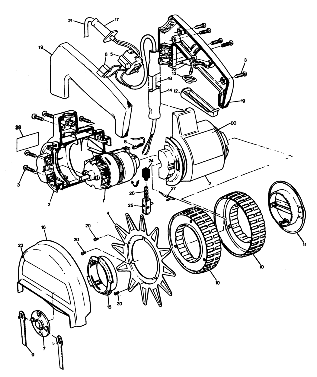 Black & Decker GE100 Type 1 Lawnedger Spare Parts