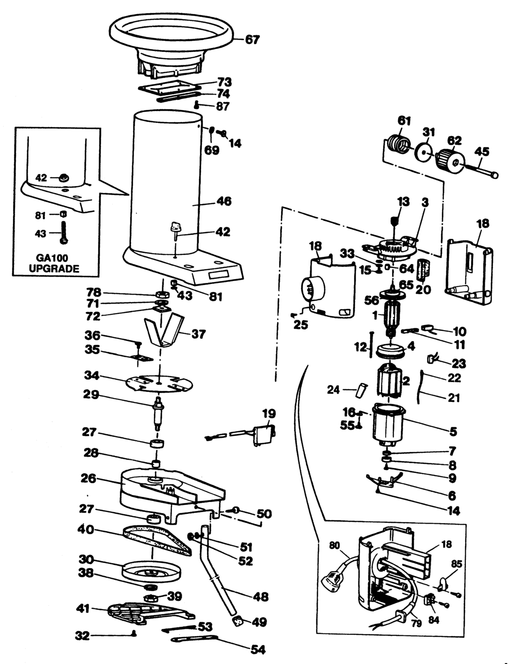 Black & Decker D38 Type 2 Shredder Spare Parts