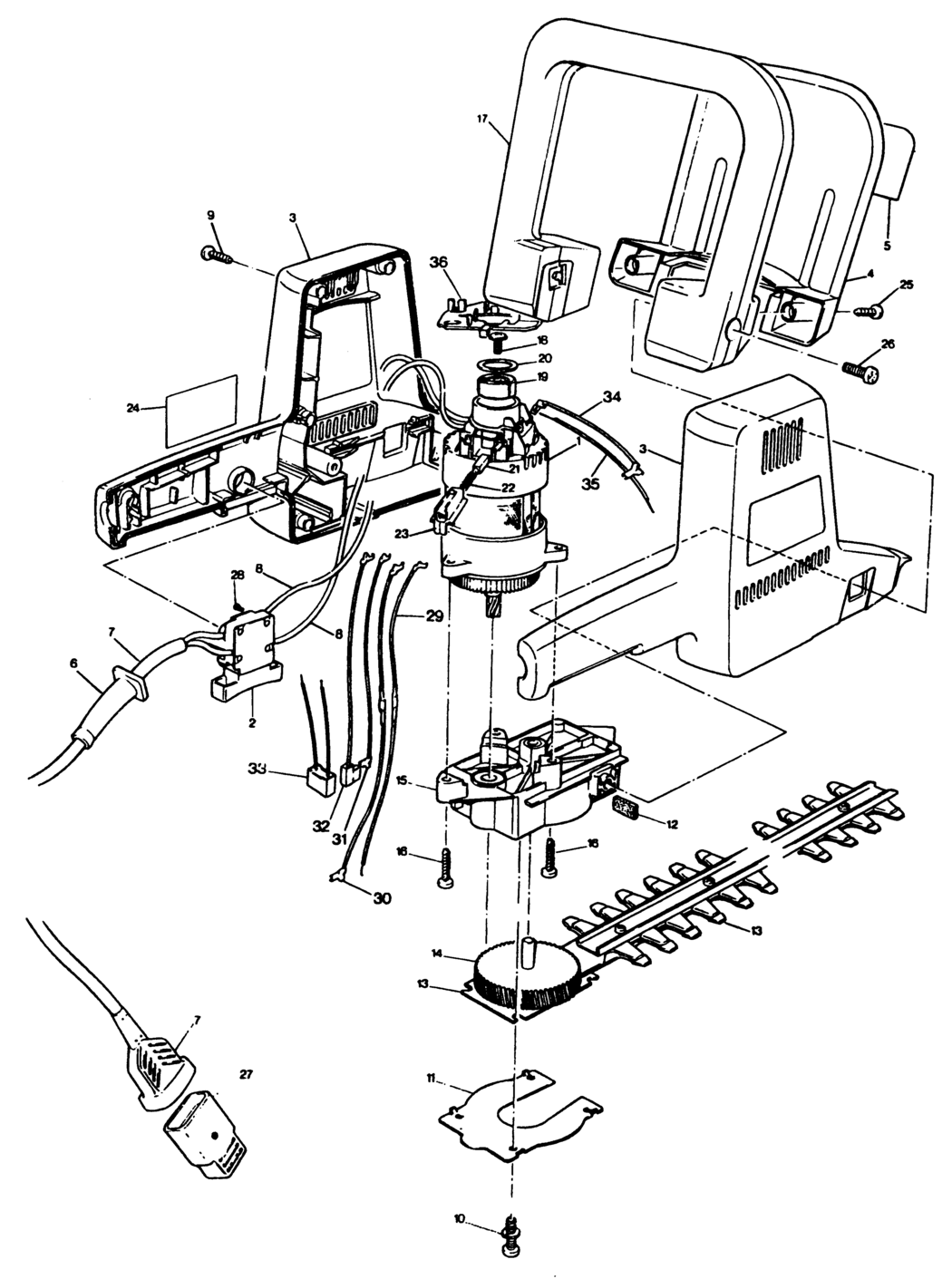 Black & Decker FT420-----A Type 1 Hedgeclipper Spare Parts