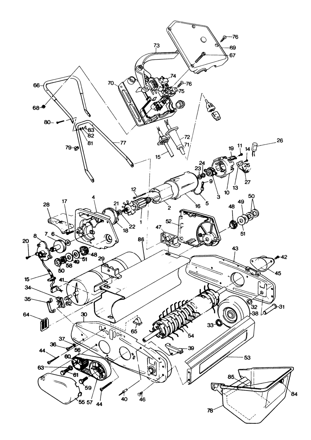 Black & Decker LR101 Type 1 Lawnraker Spare Parts