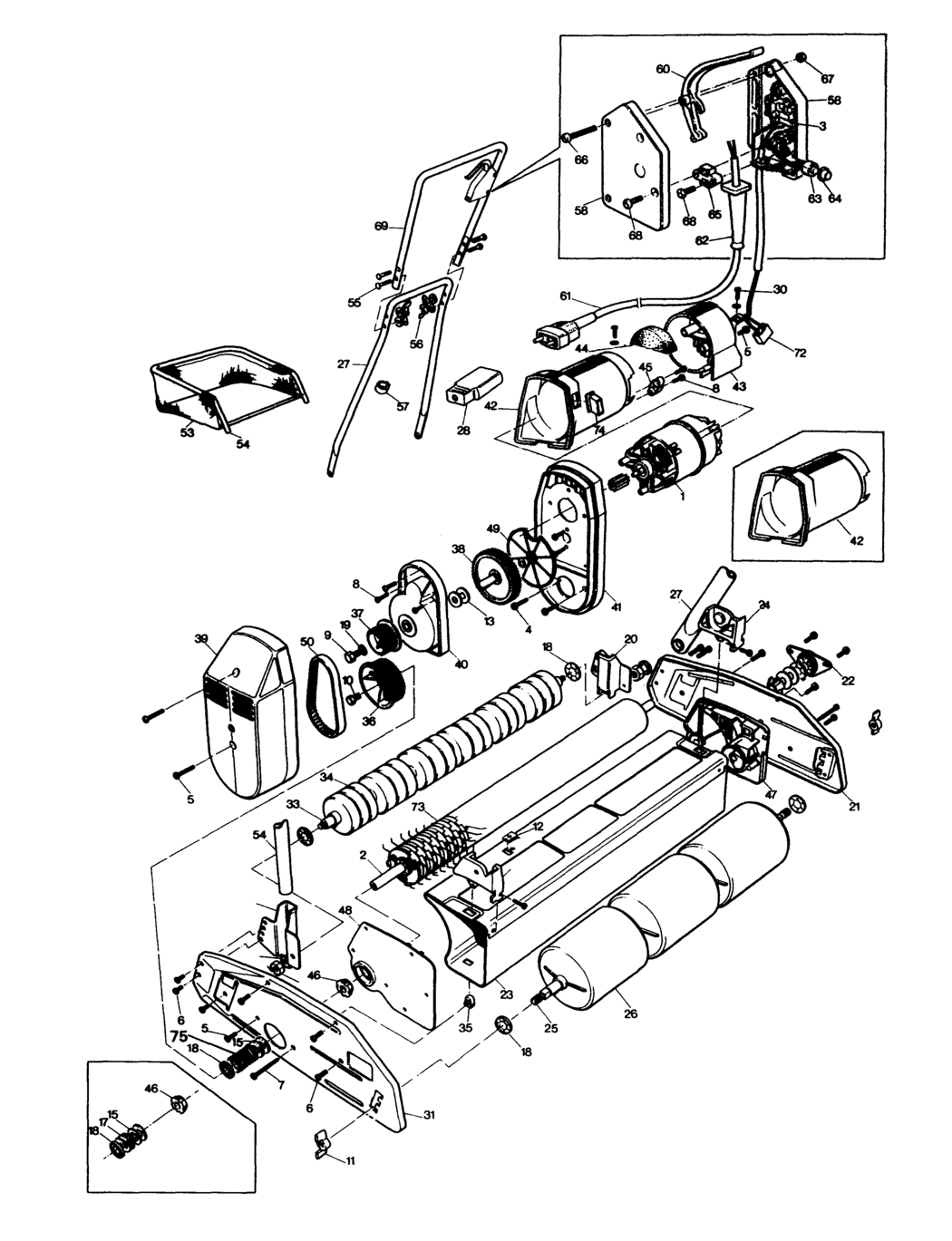 Black & Decker LR2000 Type 1 Lawnraker Spare Parts