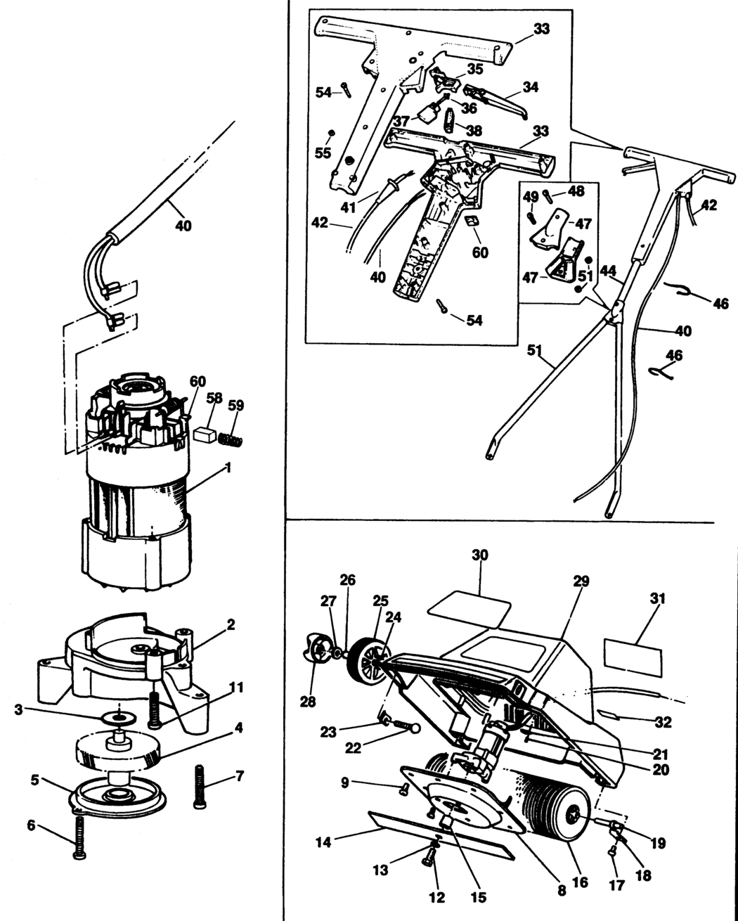 Black & Decker GR105 Type 1 Rotary Mower Spare Parts