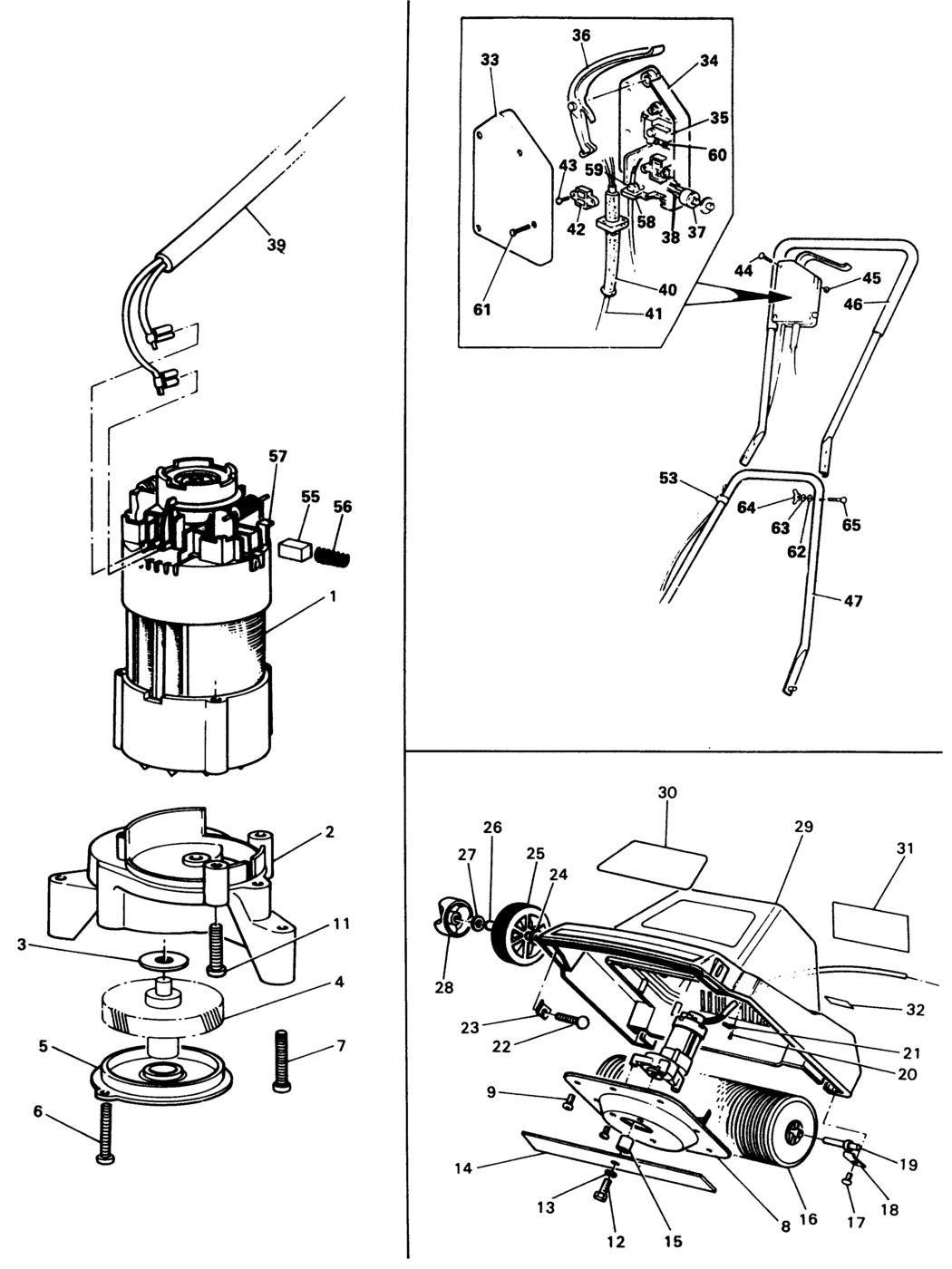 Black & Decker R10 Type 1 Rotary Mower Spare Parts