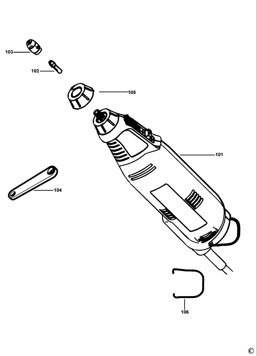 Black & Decker RT650KA Type 1 Drill Spare Parts