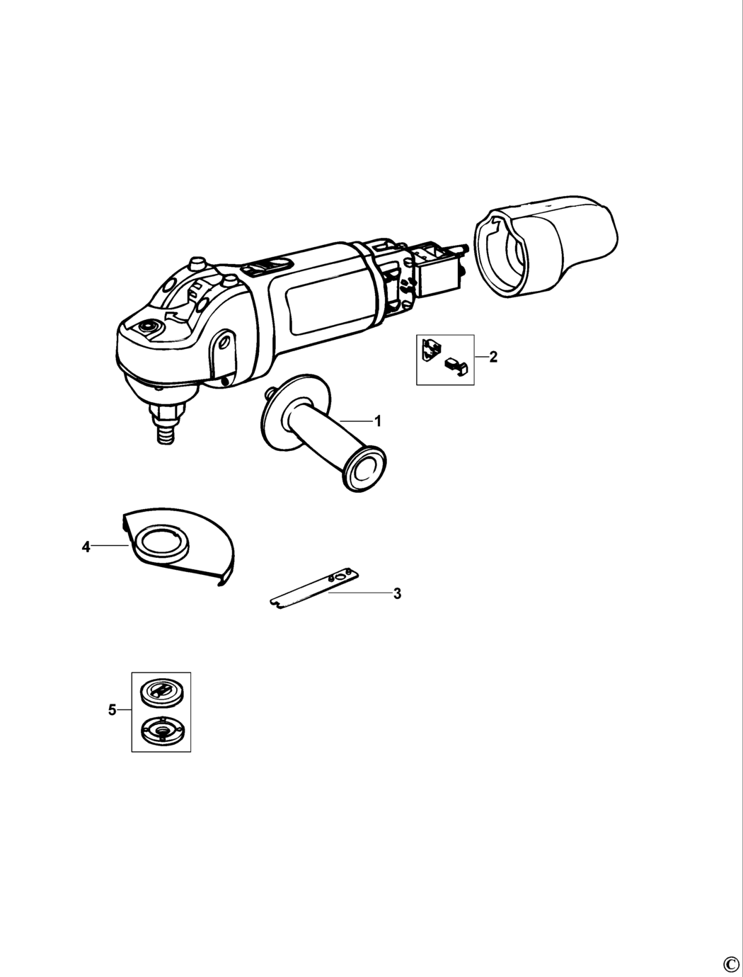 Black Decker KG900 Type 1 Small Angle Grinder Spare Parts