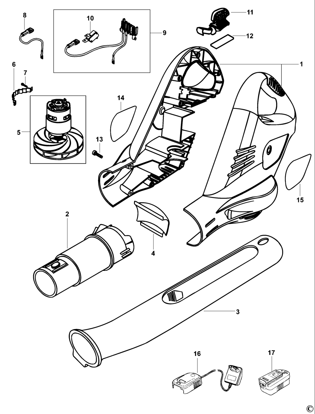 Black & Decker GW180 Type 1 - 4 Powerbrush Spare Parts