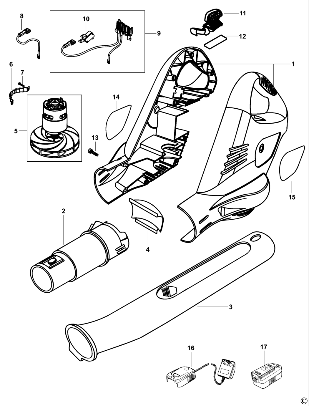 Black & Decker GW180NM Type 1 - 3 Powerbrush Spare Parts