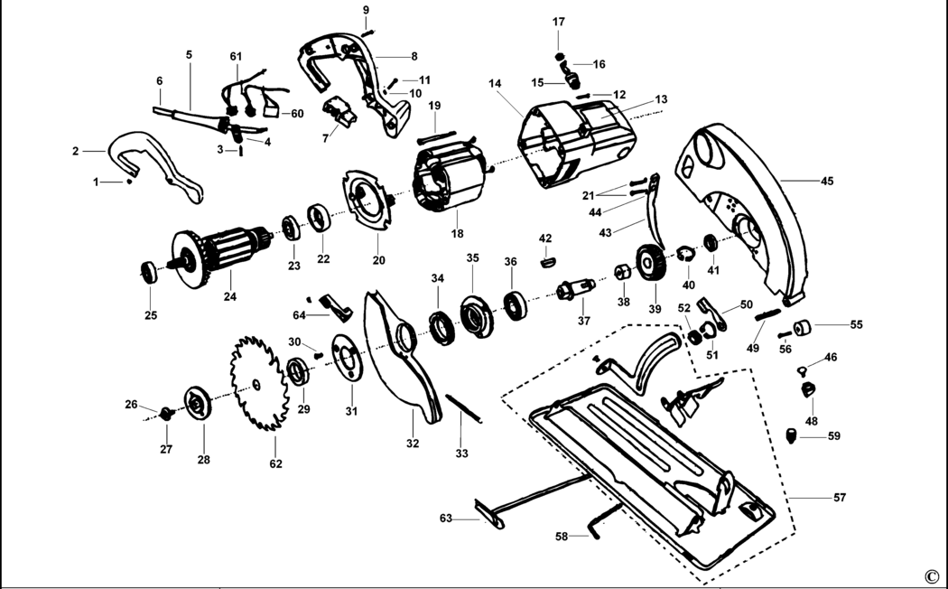 Black & Decker CS714 Type 1 Circular Saw Spare Parts