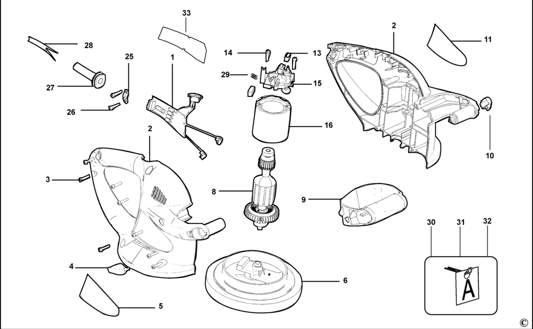 Black & Decker KP600 Type 1 Polisher Spare Parts