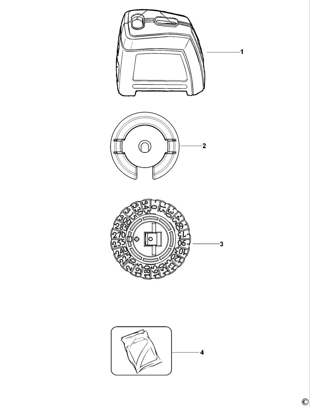 Black & Decker BDL120 Type 1 Laser Spare Parts