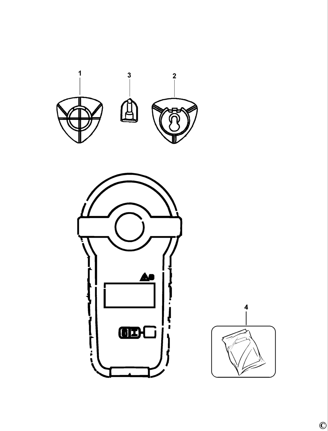 Black & Decker BDL230S Type 1 Laser Spare Parts