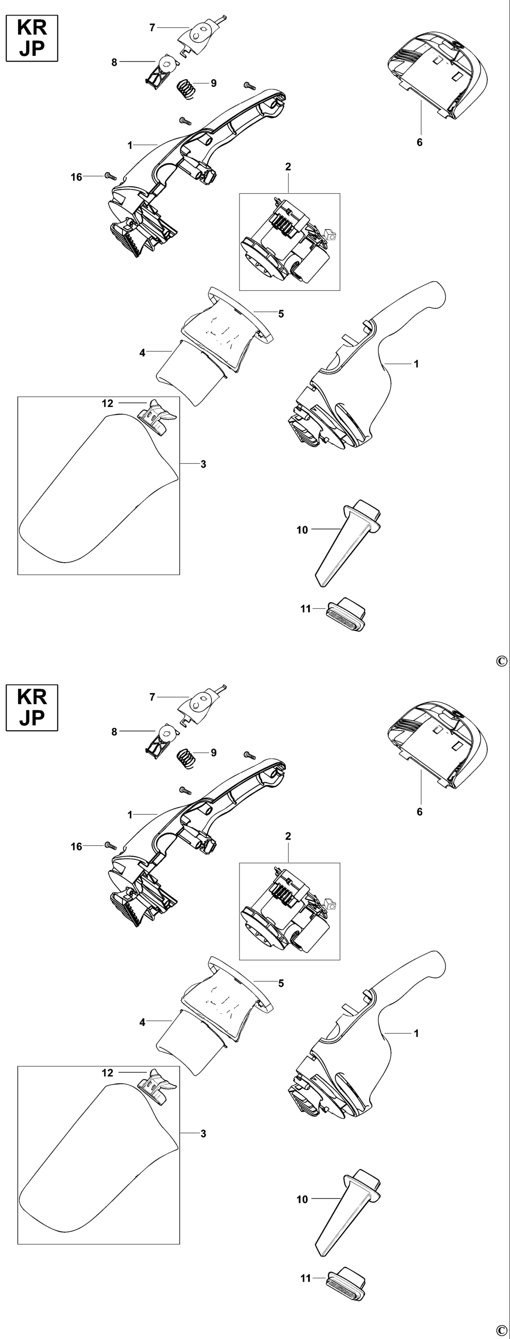 Black & Decker AV1205 Type 1 - AS Car Vac Spare Parts