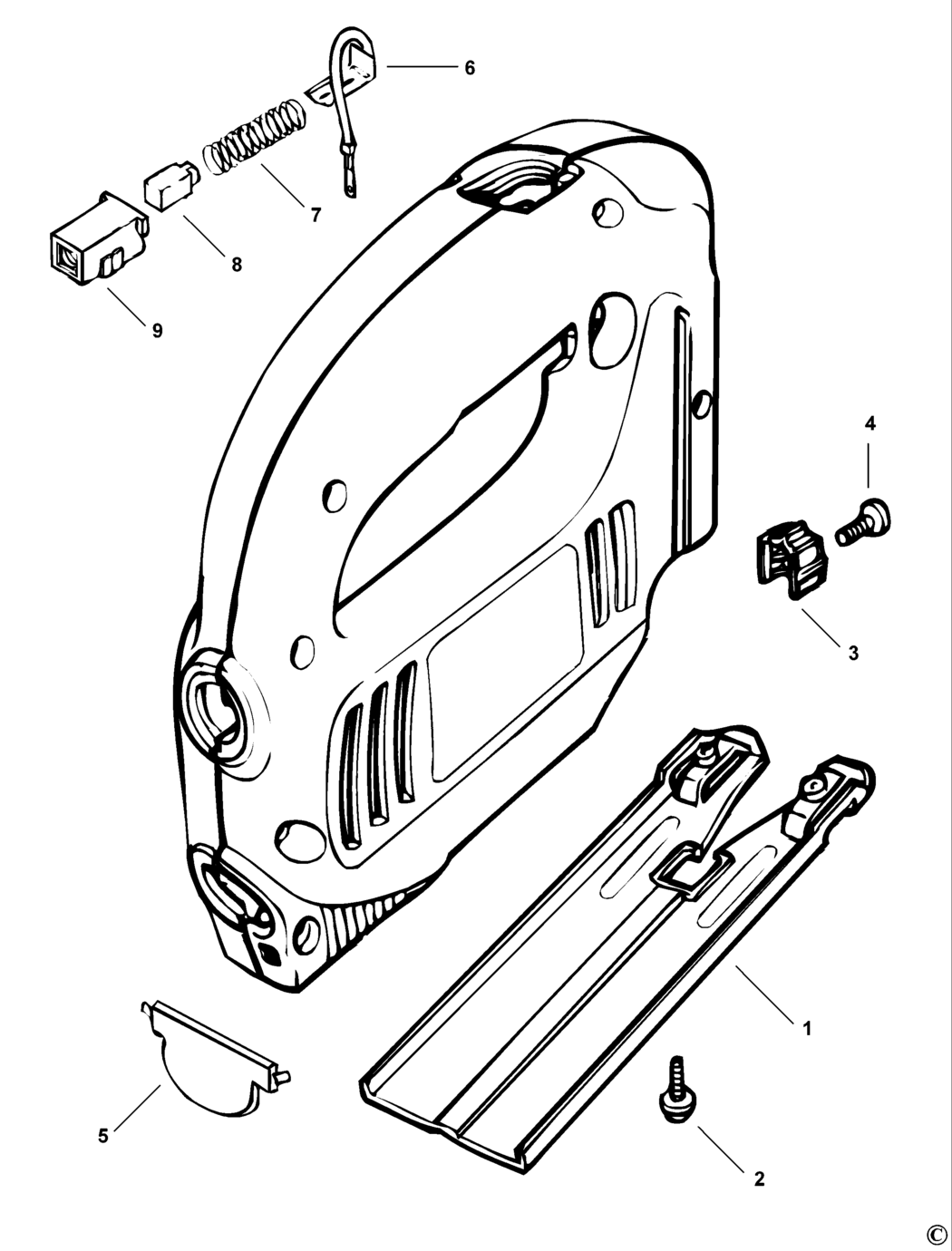 Black & Decker HM7552 Type 1 Jigsaw Spare Parts