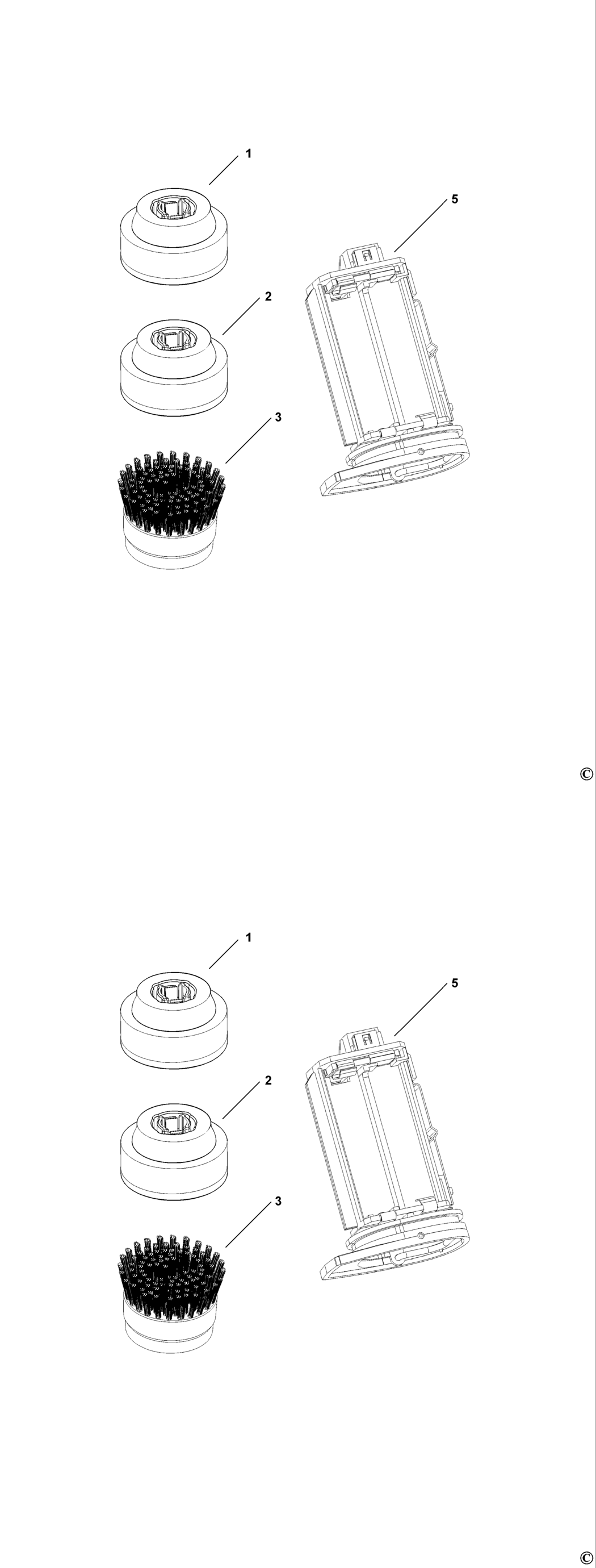 Black & Decker PKS150 Type 1 Scrubbrusher Spare Parts