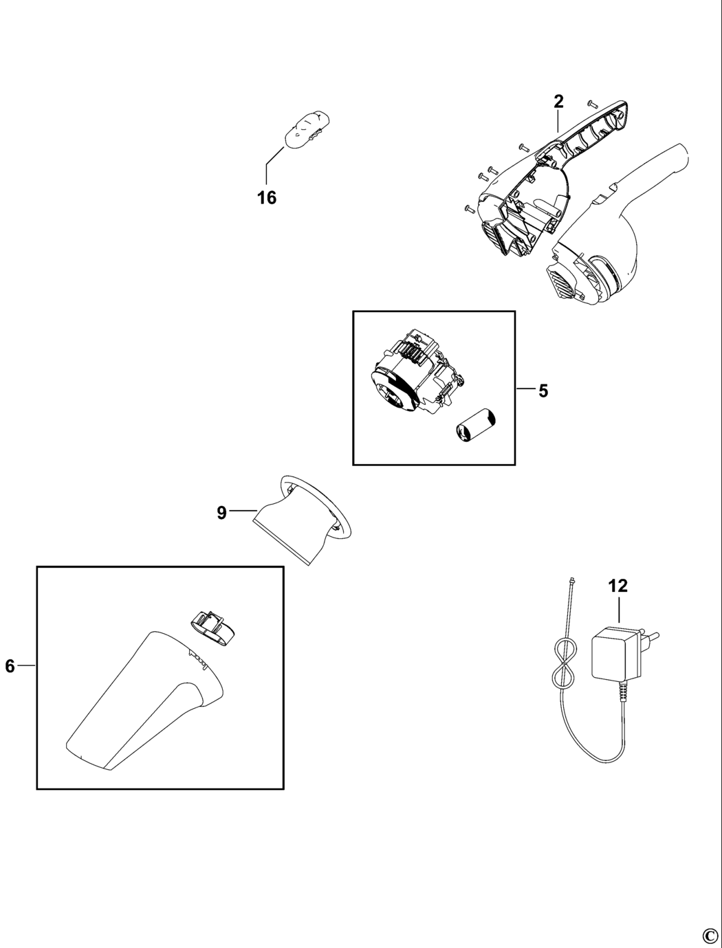 Black & Decker NV1999 Type H1 Dustbuster Spare Parts