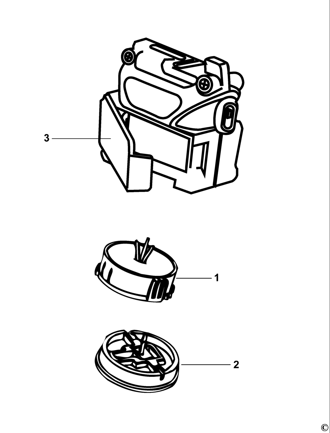 Black & Decker BDL200S Type 1 Laser Spare Parts