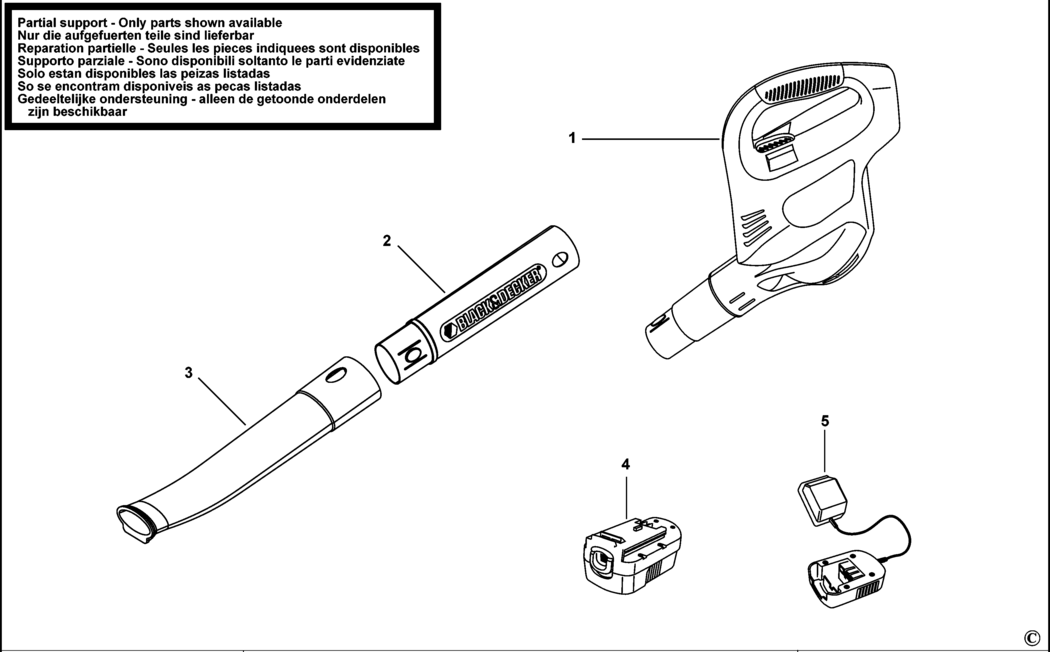 Black & Decker GW180 Type 6 Powerbrush Spare Parts