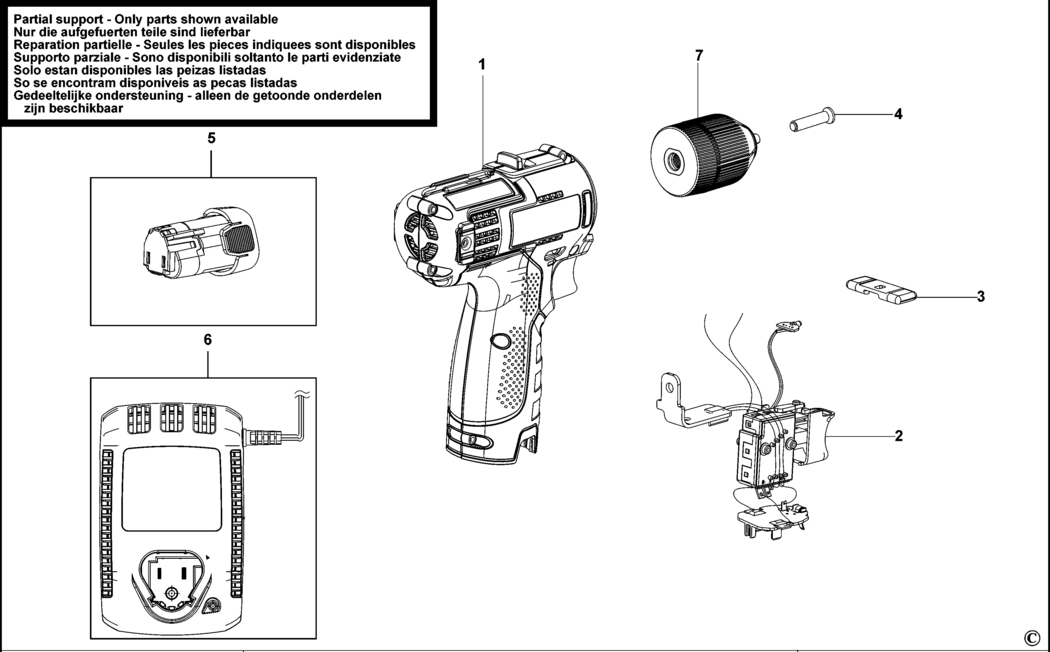 Black & Decker HPL106 Type H1 C'less Drill/driver Spare Parts