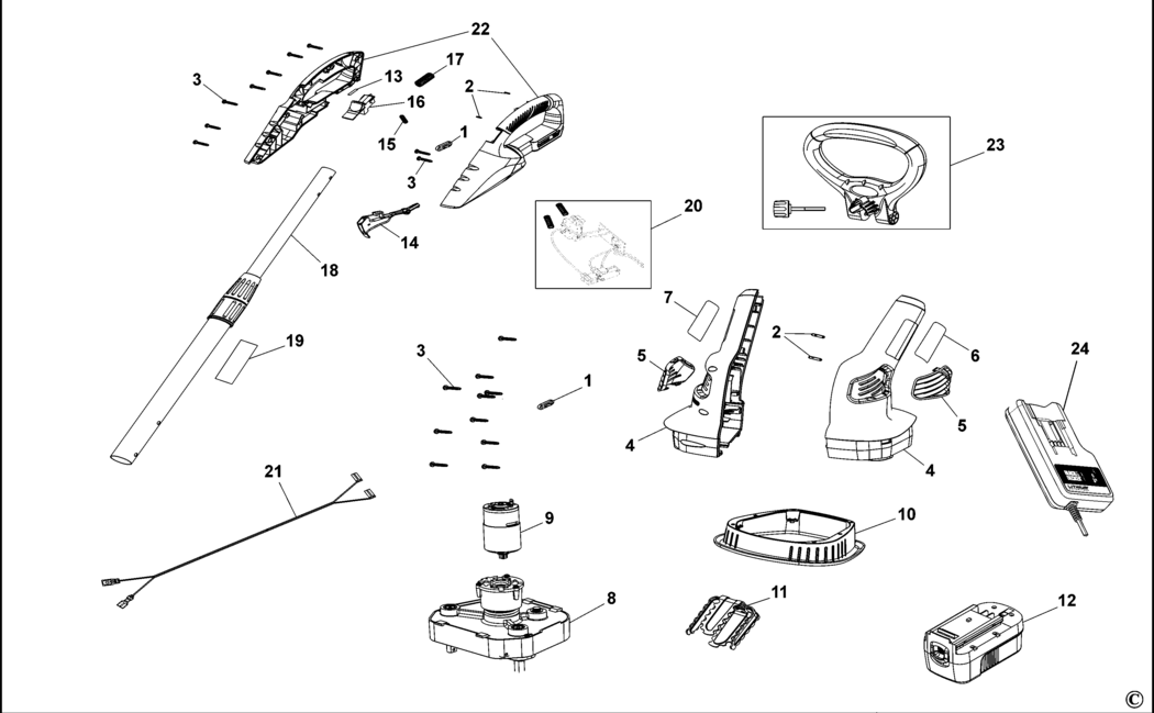 Black & Decker LGC120 Type H1 Power Weeder Spare Parts