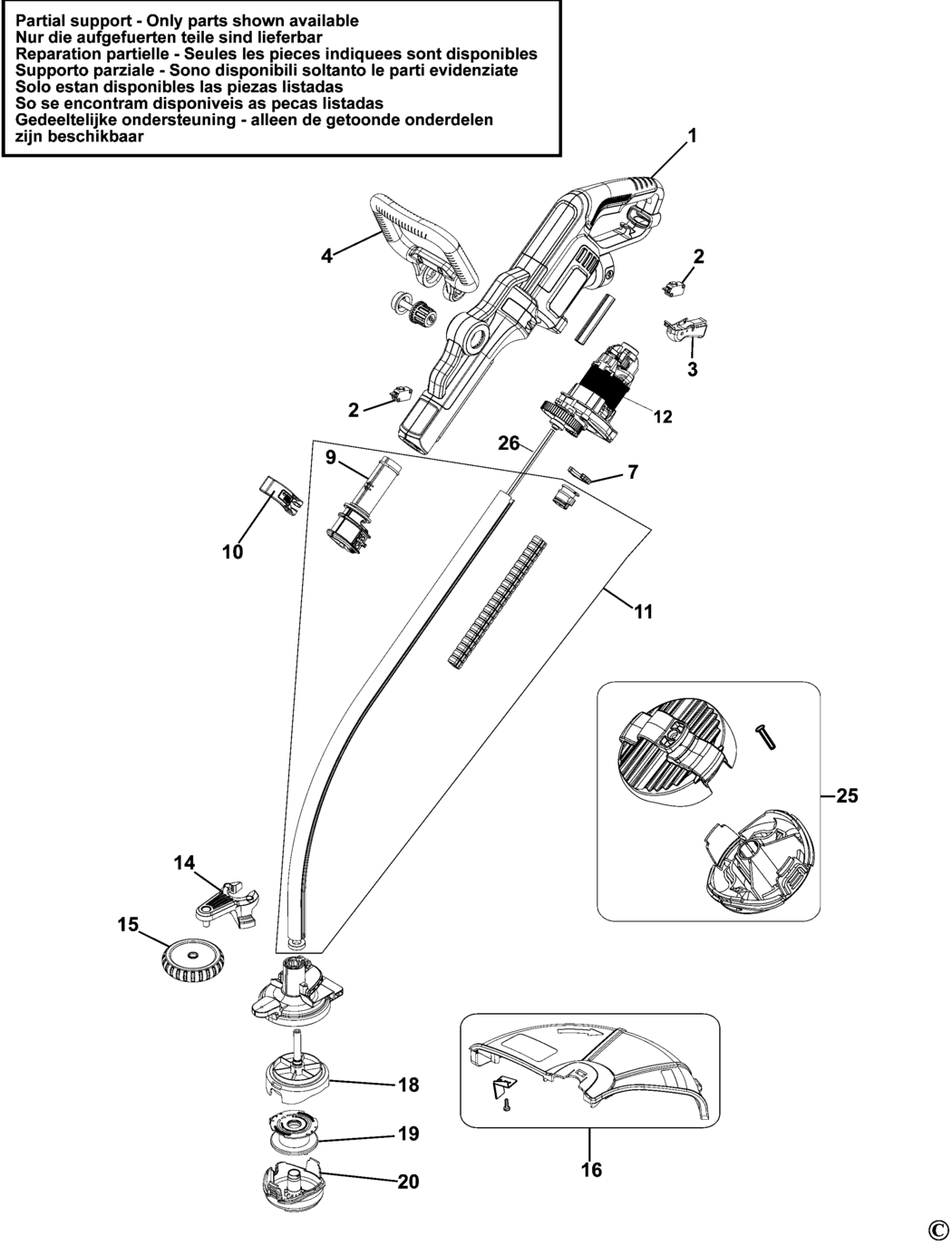 Black Decker GL933 Type 1 String Trimmer Spare Parts Miles