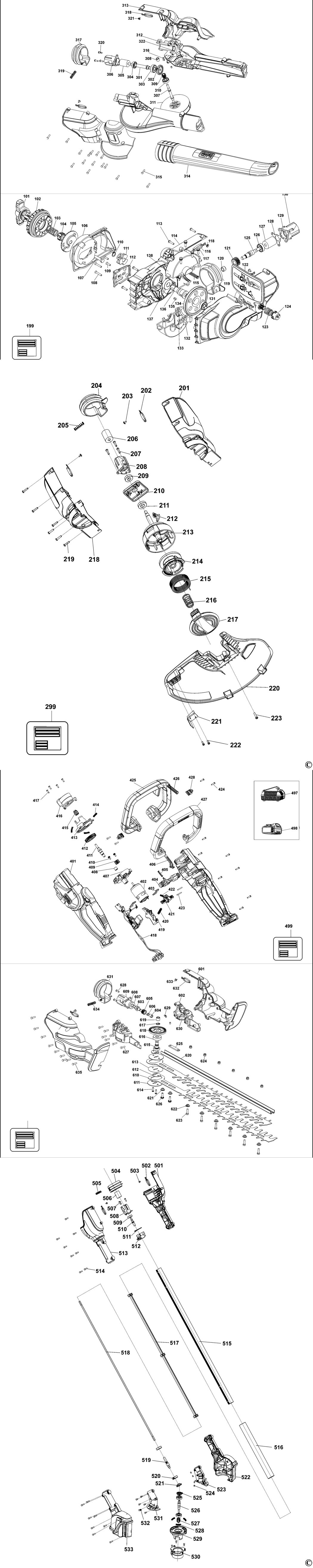 Black & Decker BCASK8967D2 Type 1 Multitool Spare Parts