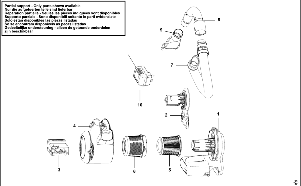 Black & Decker PD1202L Type H1 Dustbuster Spare Parts