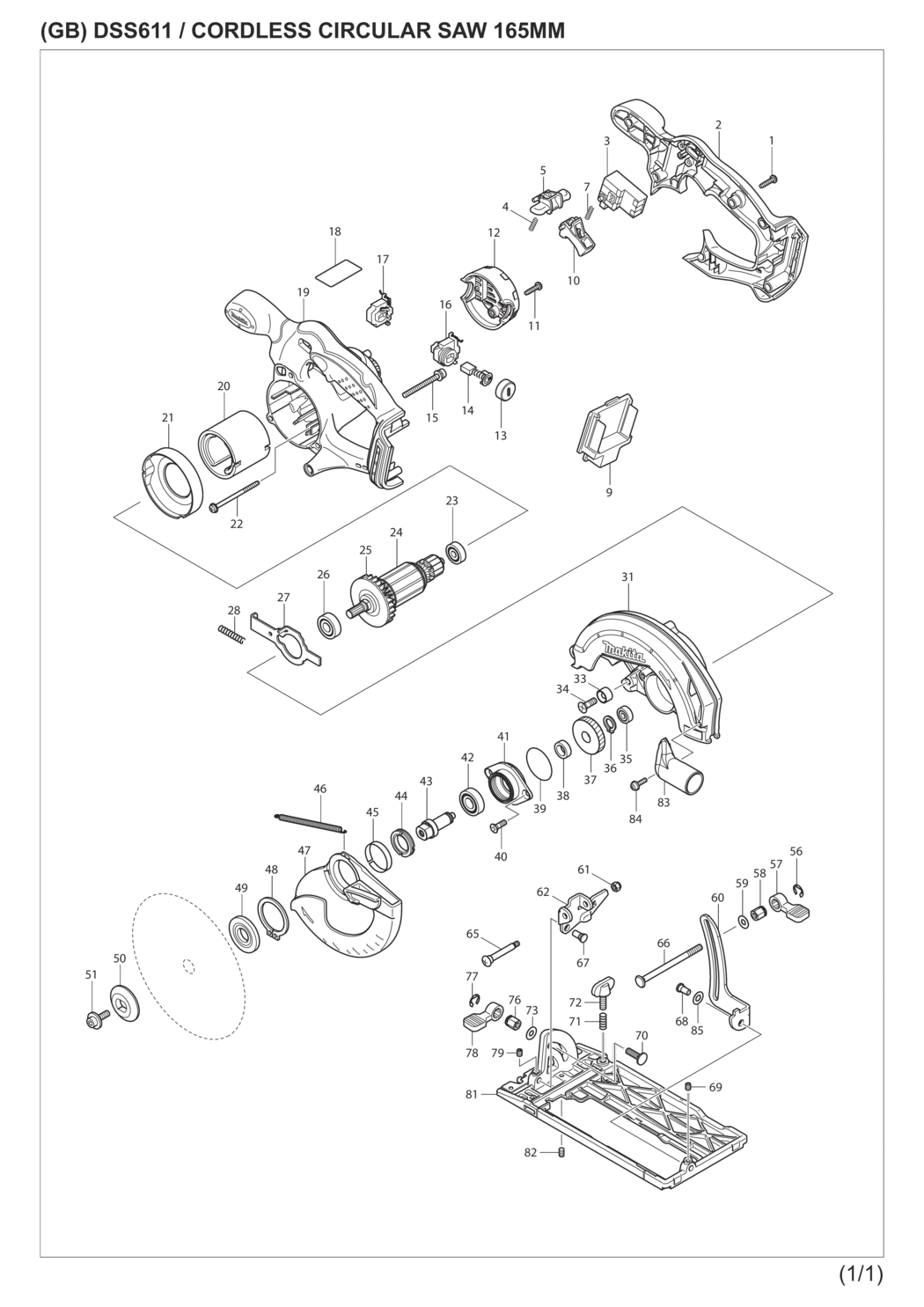 Makita dss611rmj deals